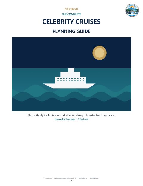 Cover of Celebrity Cruises Planning Guide
