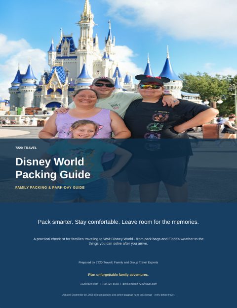 Cover of Disney World Packing Guide