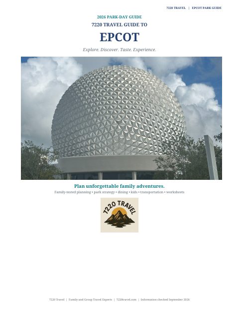 Cover of EPCOT Guide