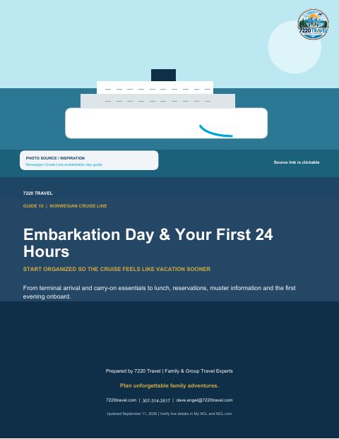 Cover of NCL Embarkation First 24 Hours