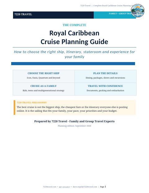 Cover of Royal Caribbean Complete Planning Guide